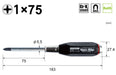 Vessel B-370 Non-Slip Penetrating Driver +1x75 Tools from Vessel Brand-Kiichin - The #1 Place for Japanese Goods in Your Hand!