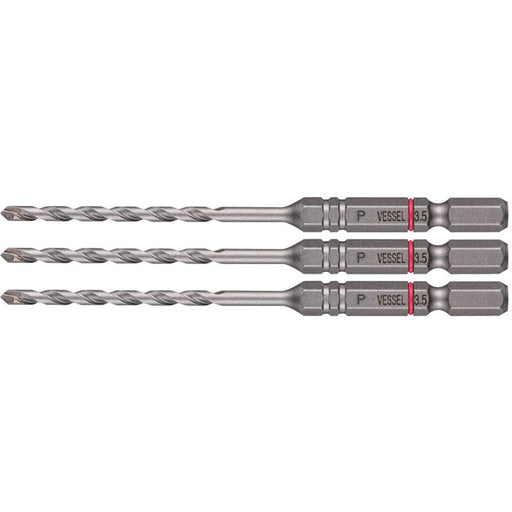 Vessel Porcelain Tile Drill Bit Set 3.5mm Pack of 3-Kiichin - The #1 Place for Japanese Goods in Your Hand!
