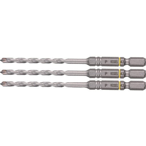 Vessel Porcelain Tile Drill Bit Set - 4.3mm Pack of 3 by Vessel-Kiichin - The #1 Place for Japanese Goods in Your Hand!