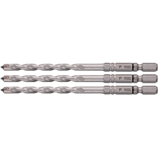Vessel Porcelain Tile Drill Bit Set 6.0mm Size Pack of 3-Kiichin - The #1 Place for Japanese Goods in Your Hand!
