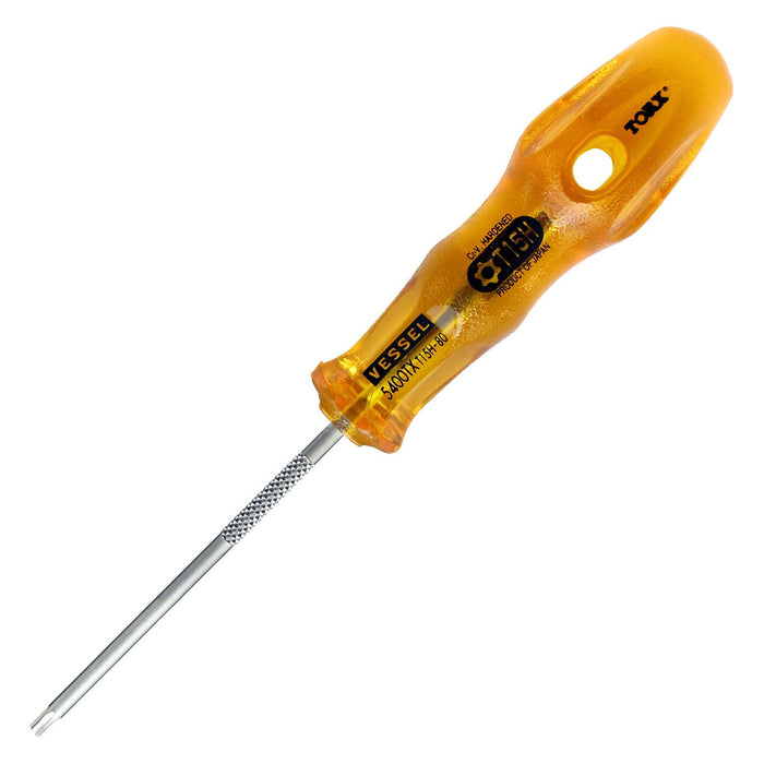 Vessel Power Grip T15Hx80 Torx Screwdriver - Tamper-Proof 5400Tx Vessel-Kiichin - The #1 Place for Japanese Goods in Your Hand!