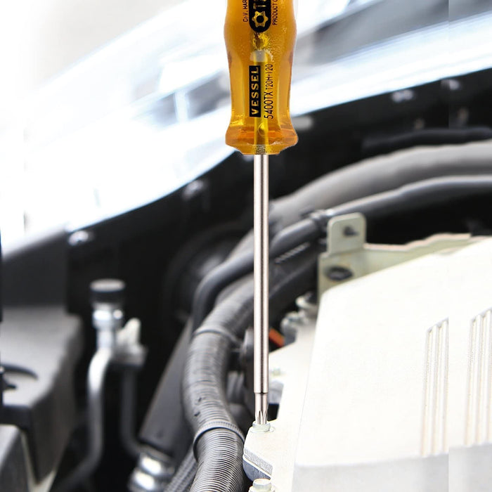 Vessel T25H Power Grip Torx Screwdriver Tamper-Proof 5400Tx - 120mm-Kiichin - The #1 Place for Japanese Goods in Your Hand!