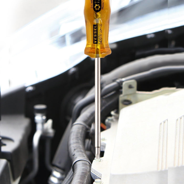 Vessel Power Grip T40H Tamper-Proof Torx Screwdriver 120mm B-5400Tx-Kiichin - The #1 Place for Japanese Goods in Your Hand!