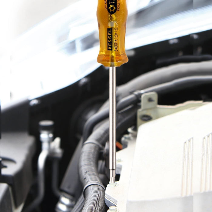 Vessel Power Grip Torx T40H Screwdriver 120mm Tamper-Proof 5400Tx - Vessel Brand-Kiichin - The #1 Place for Japanese Goods in Your Hand!