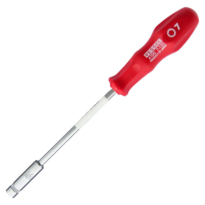 Vessel 4100 Power Socket Driver 7mm Ideal for Tightening Hex Bolts and Nuts-Kiichin - The #1 Place for Japanese Goods in Your Hand!