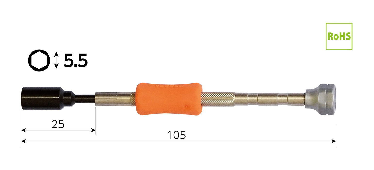 Vessel Precision H5.5 TD-52 Nut Driver - High Quality Tool from Vessel-Kiichin - The #1 Place for Japanese Goods in Your Hand!