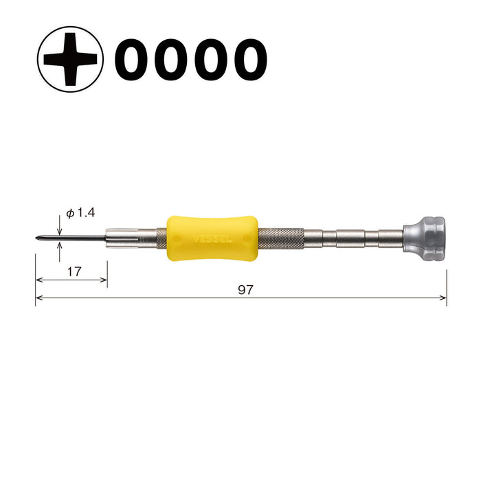 Vessel Precision TD-51 Screwdriver for Very Small Screws +0000-Kiichin - The #1 Place for Japanese Goods in Your Hand!