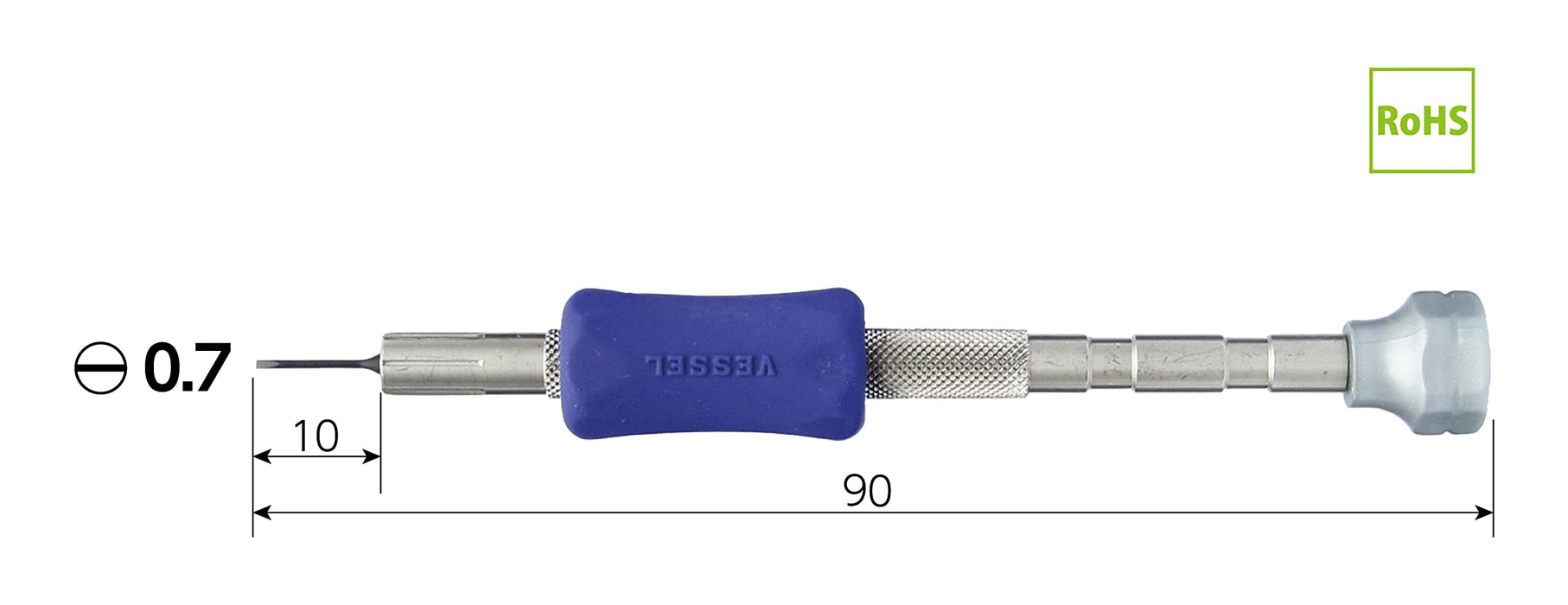 Vessel Precision TD-51 Screwdriver -0.7 High Quality Tool by Vessel-Kiichin - The #1 Place for Japanese Goods in Your Hand!