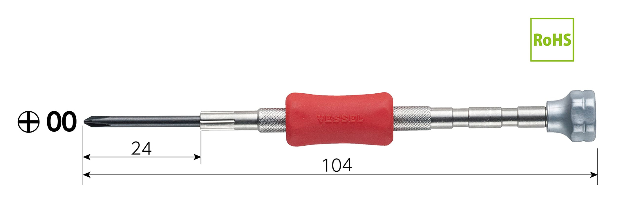 Vessel Precision TD-51 +00 Screwdriver - High Quality Tool by Vessel-Kiichin - The #1 Place for Japanese Goods in Your Hand!