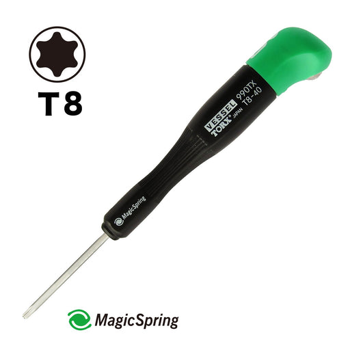 Vessel Precision Torx Driver T8x40 with G Grip - 990Tx Series Vessel-Kiichin - The #1 Place for Japanese Goods in Your Hand!