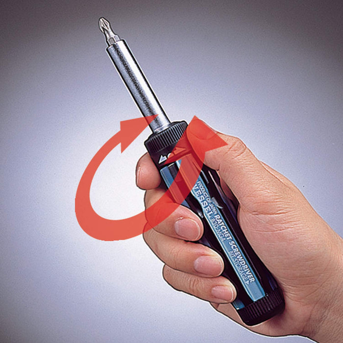 Vessel 830-Mg4 Replaceable Ratchet Driver Set with +1 +2 +3 -6 Features-Kiichin - The #1 Place for Japanese Goods in Your Hand!