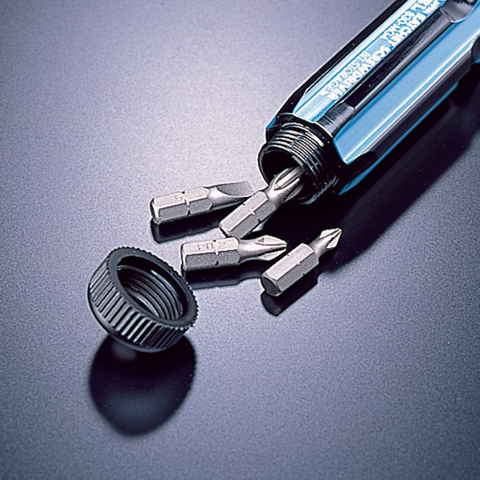 Vessel 830-Mg4 Replaceable Ratchet Driver Set with +1 +2 +3 -6 Features-Kiichin - The #1 Place for Japanese Goods in Your Hand!