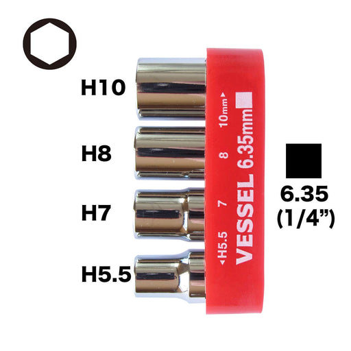 Vessel TD-BS4 Replacement Bit Set Box - High-Quality Tools-Kiichin - The #1 Place for Japanese Goods in Your Hand!