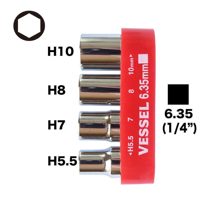 Vessel TD-BS4 Replacement Bit Set Box - High-Quality Tools-Kiichin - The #1 Place for Japanese Goods in Your Hand!