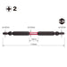 Vessel Sakisbo Slim Torsion Bit Set Double Head +2 4.5 X 110mm 10 Pieces (Sdt10P2110F)-Kiichin - The #1 Place for Japanese Goods in Your Hand!