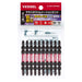 Vessel Sakisbo Slim Torsion Bit Set Double Head +2 X 65mm Pack of 10 - SDT10P2065F-Kiichin - The #1 Place for Japanese Goods in Your Hand!