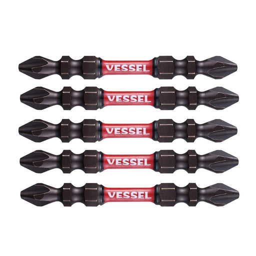 Vessel Sakisbo Torsion Bit Double Head 2x4x65mm 5-Piece Set - SST5P2065-Kiichin - The #1 Place for Japanese Goods in Your Hand!
