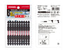 Vessel Sakisbo Torsion Bit Set of 10 Double Head +2 X 4mm X 82mm SST10P2082F-Kiichin - The #1 Place for Japanese Goods in Your Hand!