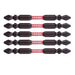 Vessel Sakisbo Torsion Bit Set Double Head +2 X 82mm Set of 5 - SST5P2082-Kiichin - The #1 Place for Japanese Goods in Your Hand!