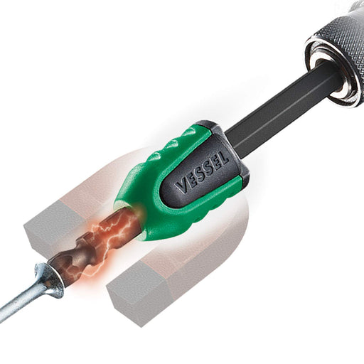 Vessel Green Screw Mag Catcher 2-Piece Magnetizer Nmc-2Pg Set-Kiichin - The #1 Place for Japanese Goods in Your Hand!