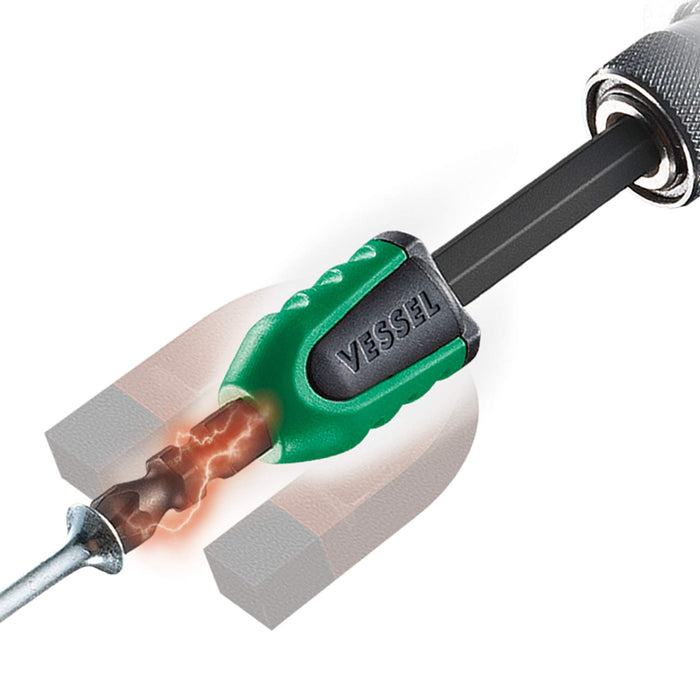 Vessel Green Screw Mag Catcher 2-Piece Magnetizer Nmc-2Pg Set-Kiichin - The #1 Place for Japanese Goods in Your Hand!
