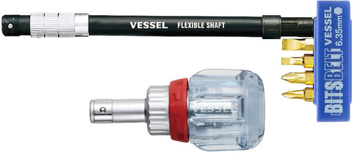 Vessel TD-6700FX-4 Stubby Ratchet Driver with Flexible Shaft-Kiichin - The #1 Place for Japanese Goods in Your Hand!