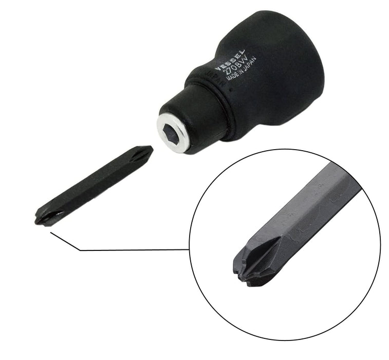 Vessel Stubby Replacement Driver Set with Short Bit 270Bw-123-Kiichin - The #1 Place for Japanese Goods in Your Hand!