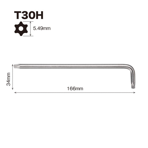 Vessel Brand Torx T30H L-Type Wrench Tamper Proof - Vessel 8500TXH-Kiichin - The #1 Place for Japanese Goods in Your Hand!