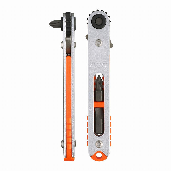 Vessel Thin Flat Plate Ratchet Driver Set Straight Type TX76U-Kiichin - The #1 Place for Japanese Goods in Your Hand!