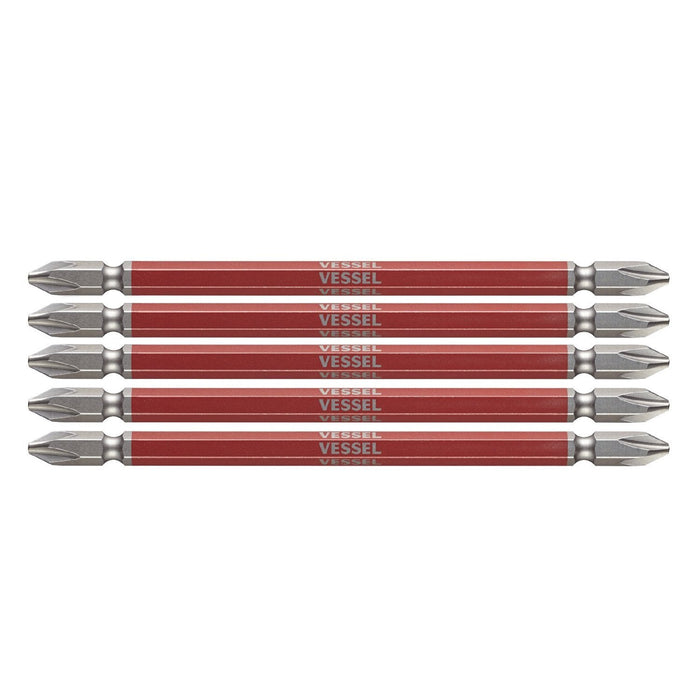 Vessel 40V-Compatible 5-Piece Set with Double Ended Plus Gosai Bit GS5P2130-Kiichin - The #1 Place for Japanese Goods in Your Hand!