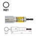 Vessel Deep Hole Socket 12 Square 21 Opposite Width for Nuts and Bolts-Kiichin - The #1 Place for Japanese Goods in Your Hand!