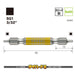 Vessel Double Ended Square Gosai Bit SQ1x65 2-Piece Set GS14SQ1065-Kiichin - The #1 Place for Japanese Goods in Your Hand!