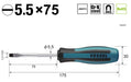 Vessel Megadora Regular Driver 5.5x75 900 - Premium Quality Tool by Vessel-Kiichin - The #1 Place for Japanese Goods in Your Hand!