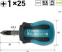 Vessel Megadora Stubby Driver +1x25 920 Compact Durable Screwdriver Tool-Kiichin - The #1 Place for Japanese Goods in Your Hand!