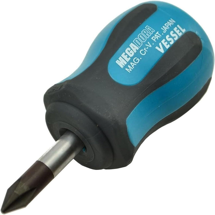 Vessel Megadora Stubby Driver +1x25 920 Compact Durable Screwdriver Tool-Kiichin - The #1 Place for Japanese Goods in Your Hand!