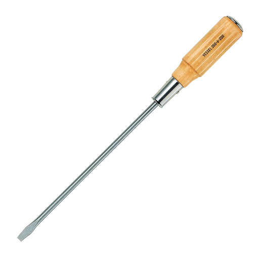 Vessel Long Shaft Wooden Handle Penetrating Driver 6x200 350 Series-Kiichin - The #1 Place for Japanese Goods in Your Hand!