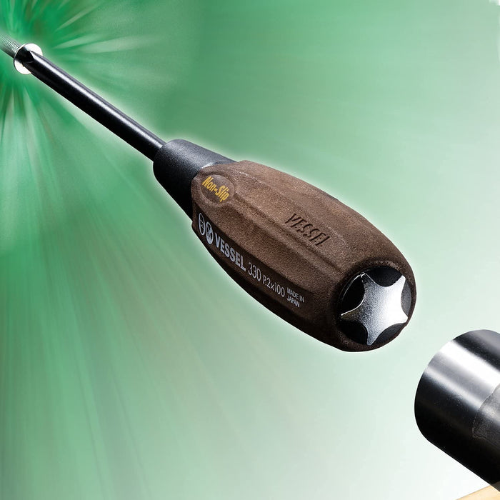 Vessel B-330 Woody Penetrating Driver with Non-Slip Grip and 2x150 spec-Kiichin - The #1 Place for Japanese Goods in Your Hand!