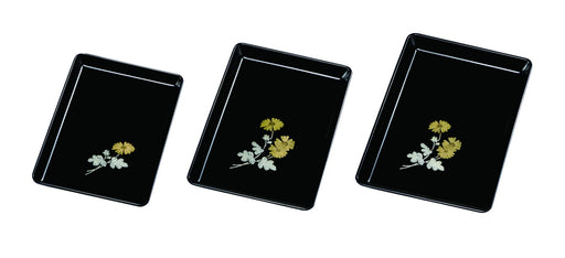 Yamaya Lacquerware Shop 9.0 Chrysanthemum Kishu Lacquerware Stamp Tray-Kiichin - The #1 Place for Japanese Goods in Your Hand!