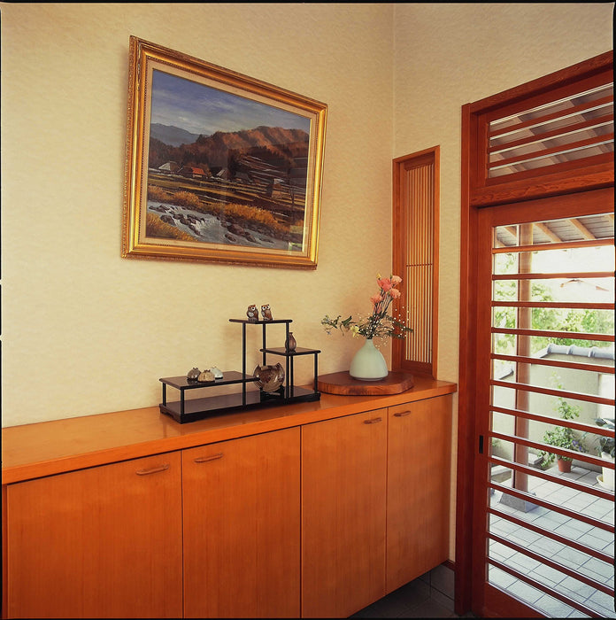 Yamaya Lacquerware Shop Wooden 3-Tier Ebony Flower Stand for Home Decor-Kiichin - The #1 Place for Japanese Goods in Your Hand!