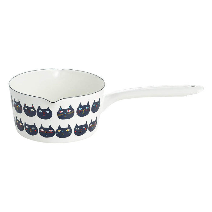 Yutaka Horo Plune Enameled Milk Pan - Mimikokomomo Premium Cookware for Milk Lovers-Kiichin - The #1 Place for Japanese Goods in Your Hand!