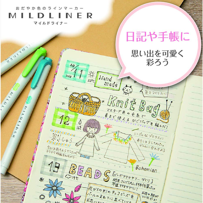 Zebra Mild Liner Lemon Yellow Highlighter 10-Piece Pack - B-WKT7-MLY-Kiichin - The #1 Place for Japanese Goods in Your Hand!