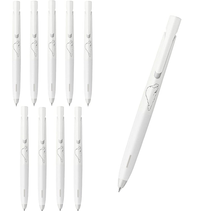 Zebra Bren 0.5mm Black Ink Ballpoint Pen Oil-Based Polar Bear Pattern 10-Pack-Kiichin - The #1 Place for Japanese Goods in Your Hand!