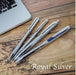 Zebra Filere Retractable 0.7 Oil-Based Ballpoint Pen in Royal Silver Limited Edition-Kiichin - The #1 Place for Japanese Goods in Your Hand!
