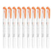 Zebra Mild Liner Brush Highlighter 10-Piece Set in Mild Apricot B-Wft8-Map-Kiichin - The #1 Place for Japanese Goods in Your Hand!