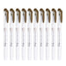 Zebra Mild Liner Brush Highlighter Mild Brown 10 Pieces Pack-Kiichin - The #1 Place for Japanese Goods in Your Hand!