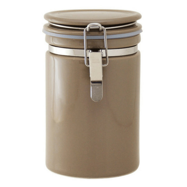 Zero Japan Mino Ware Ceramic Coffee Canister 150/200 Brown - Coffee 200 (Height 160mm)-Kiichin - The #1 Place for Japanese Goods in Your Hand!