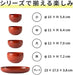 Asahi Koyo Round Donburi Bowl Vermilion Microwave Dishwasher Safe
