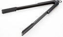 Captain Stag Outdoor BBQ Tongs Charcoal Scissors Wood Grip Stainless Steel - 35cm Black Titanium - 4560464296303