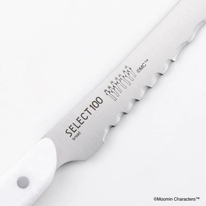 KAI Moomin Bread Knife 6.3 Inch Dishwasher Safe White