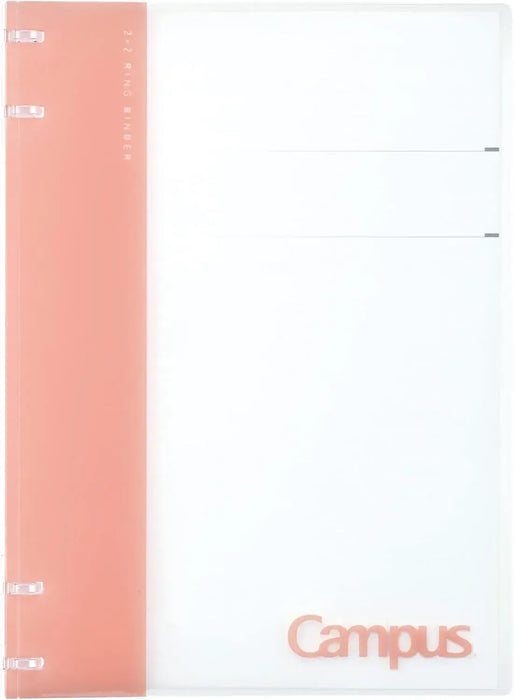 Kokuyo Campus Notebook-like Binder Positive Relax 2 x 2 Ring B5 - Pink-1 - 4901480380216